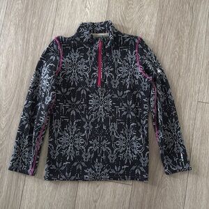 Smartwool Black and Pink Kids Shirt